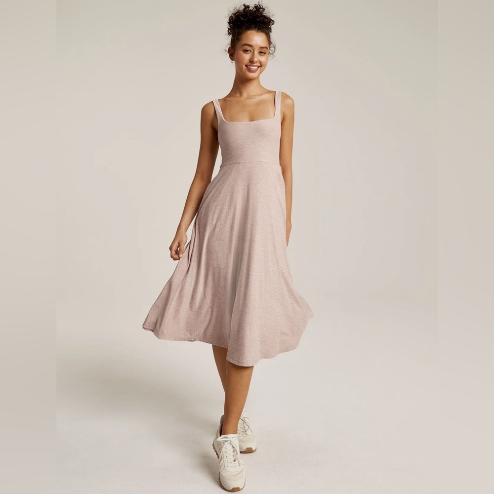 Beyond Yoga Light Pink Midi Dress - Picture 9 of 9